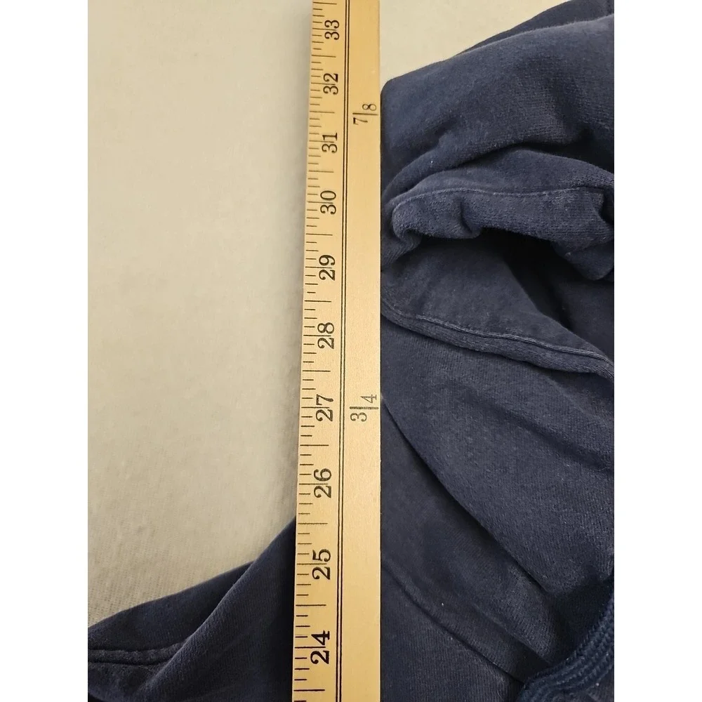 The North Face Hoodie Men's Medium Blue Pullover Logo kangaroo Pouch y2k